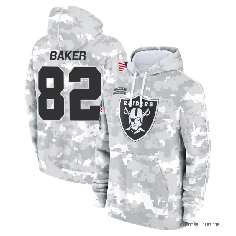 Kawaan Baker Youth Camo Las Vegas Raiders Arctic 2024 Salute to Service Club Fleece Pullover Hoodie