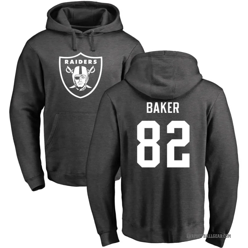 Kawaan Baker Youth Las Vegas Raiders Pro Line by Branded Ash One Color Pullover Hoodie