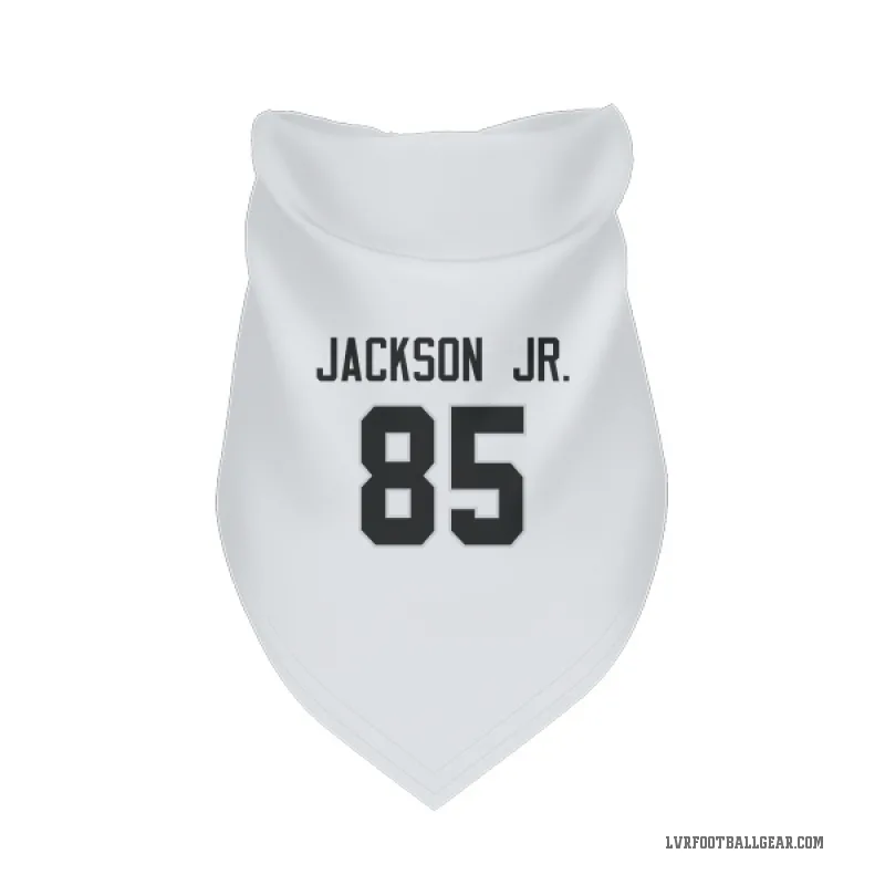Ketron Jackson Jr.  White Las Vegas Raiders  Cat & Dog Pet Bandana