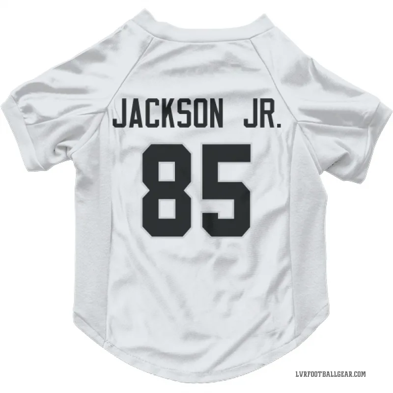 Ketron Jackson Jr.  White Las Vegas Raiders  Cat & Dog Pet Jersey