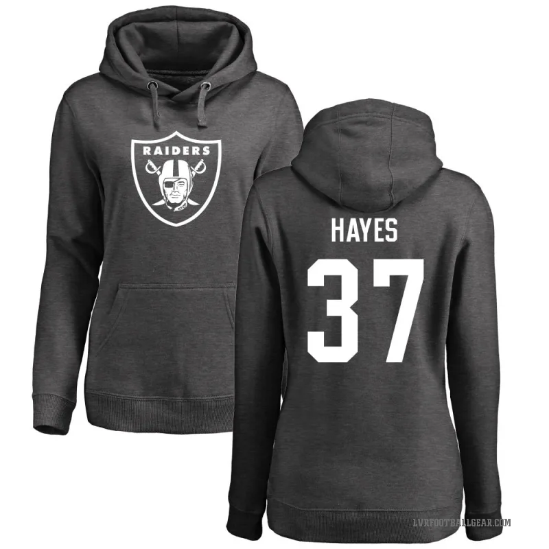 Lester Hayes Women's Las Vegas Raiders Pro Line by Branded Ash One Color Pullover Hoodie