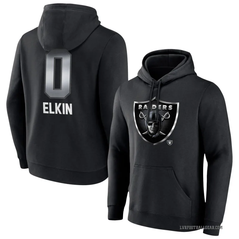 Luke Elkin Youth Black Las Vegas Raiders Midnight Mascot Pullover Hoodie