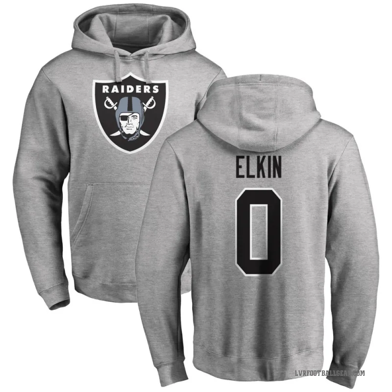 Luke Elkin Youth Las Vegas Raiders Pro Line Ash Logo Pullover Hoodie