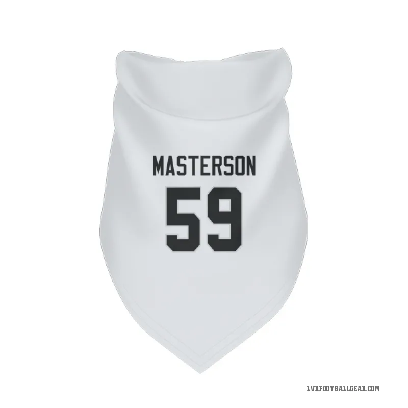 Luke Masterson  White Las Vegas Raiders  Cat & Dog Pet Bandana