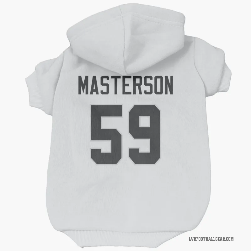 Luke Masterson  White Las Vegas Raiders  Cat & Dog Pet Hoodie