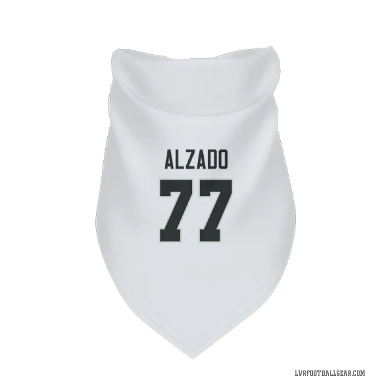 Lyle Alzado  White Las Vegas Raiders  Cat & Dog Pet Bandana