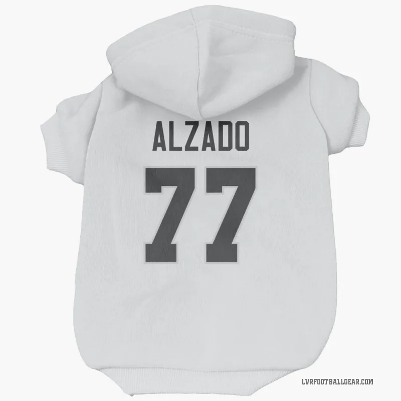 Lyle Alzado  White Las Vegas Raiders  Cat & Dog Pet Hoodie