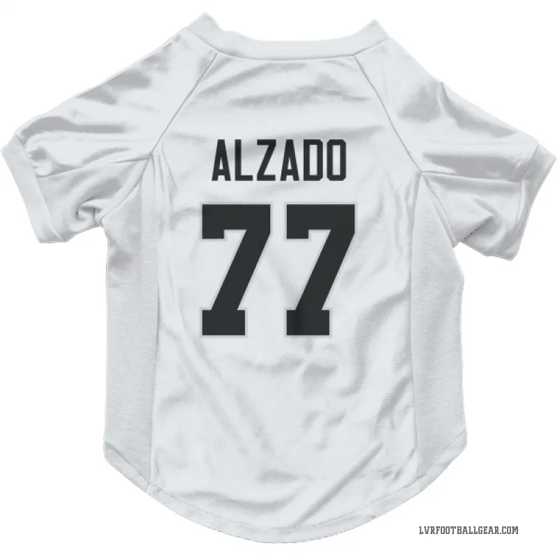 Lyle Alzado  White Las Vegas Raiders  Cat & Dog Pet Jersey