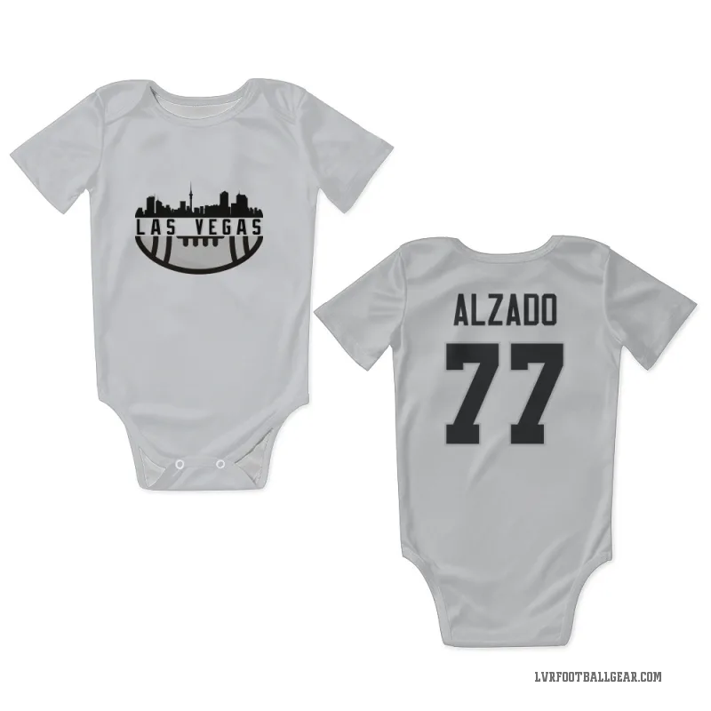 Lyle Alzado  White Las Vegas Raiders  Newborn & Infant Bodysuit