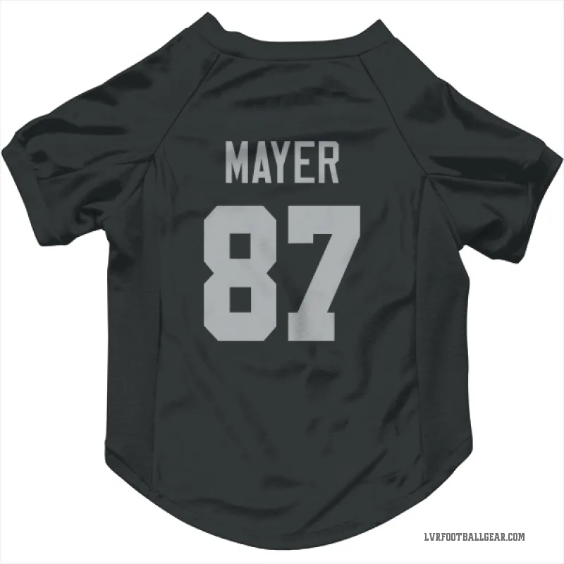 Michael Mayer  Black Las Vegas Raiders  Cat & Dog Pet Jersey