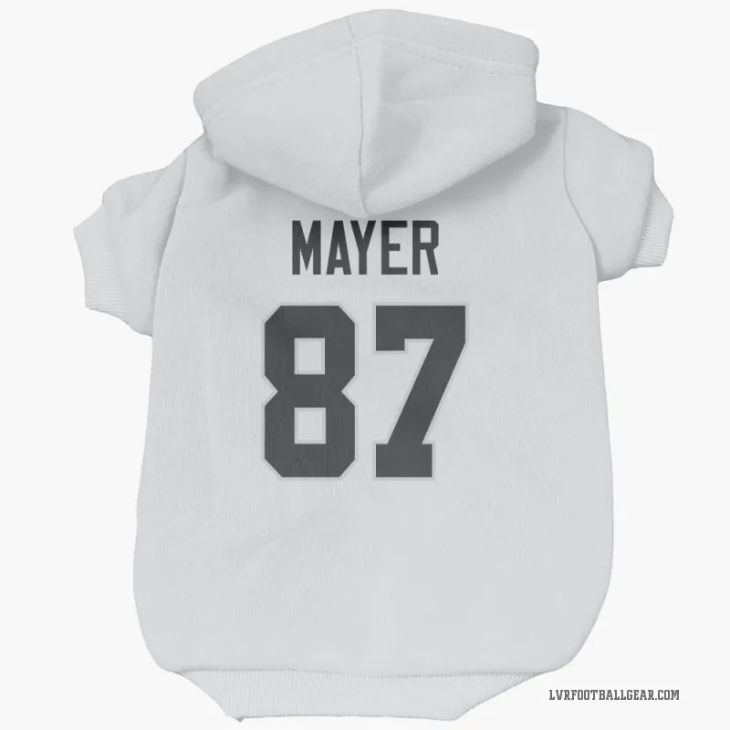 Michael Mayer  White Las Vegas Raiders  Cat & Dog Pet Hoodie