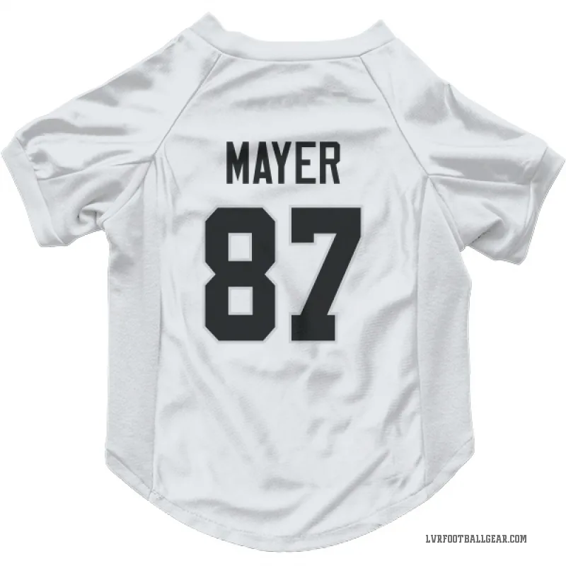 Michael Mayer  White Las Vegas Raiders  Cat & Dog Pet Jersey