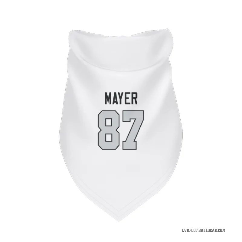 Michael Mayer  White Las Vegas Raiders  Gray Cat & Dog Pet Bandana