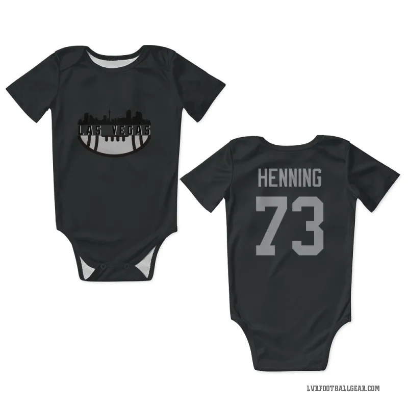 Niklas Henning  Black Las Vegas Raiders  Newborn & Infant Bodysuit