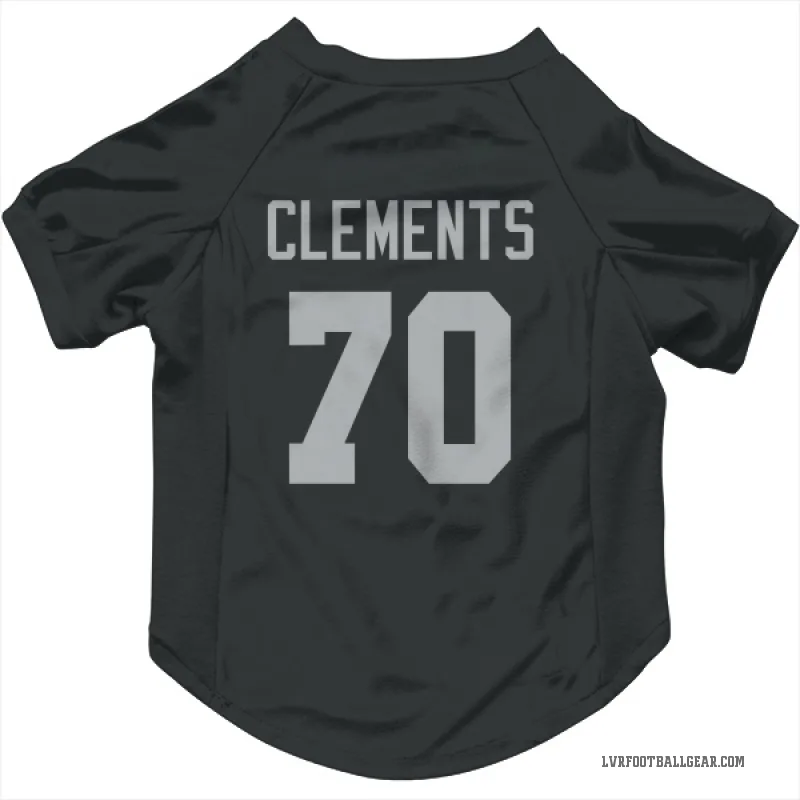 Parker Clements  Black Las Vegas Raiders  Cat & Dog Pet Jersey