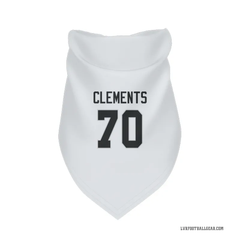 Parker Clements  White Las Vegas Raiders  Cat & Dog Pet Bandana