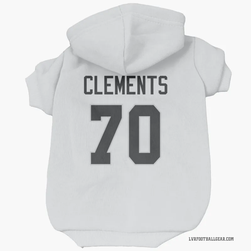Parker Clements  White Las Vegas Raiders  Cat & Dog Pet Hoodie