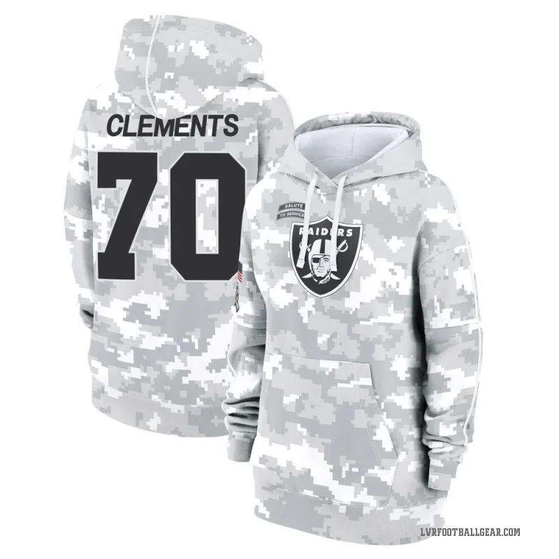 Parker Clements Women's Camo Las Vegas Raiders Arctic 2024 Salute to Service Club Fleece Pullover Hoodie
