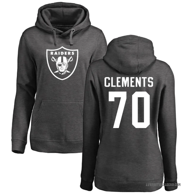 Parker Clements Women's Las Vegas Raiders Pro Line by Branded Ash One Color Pullover Hoodie