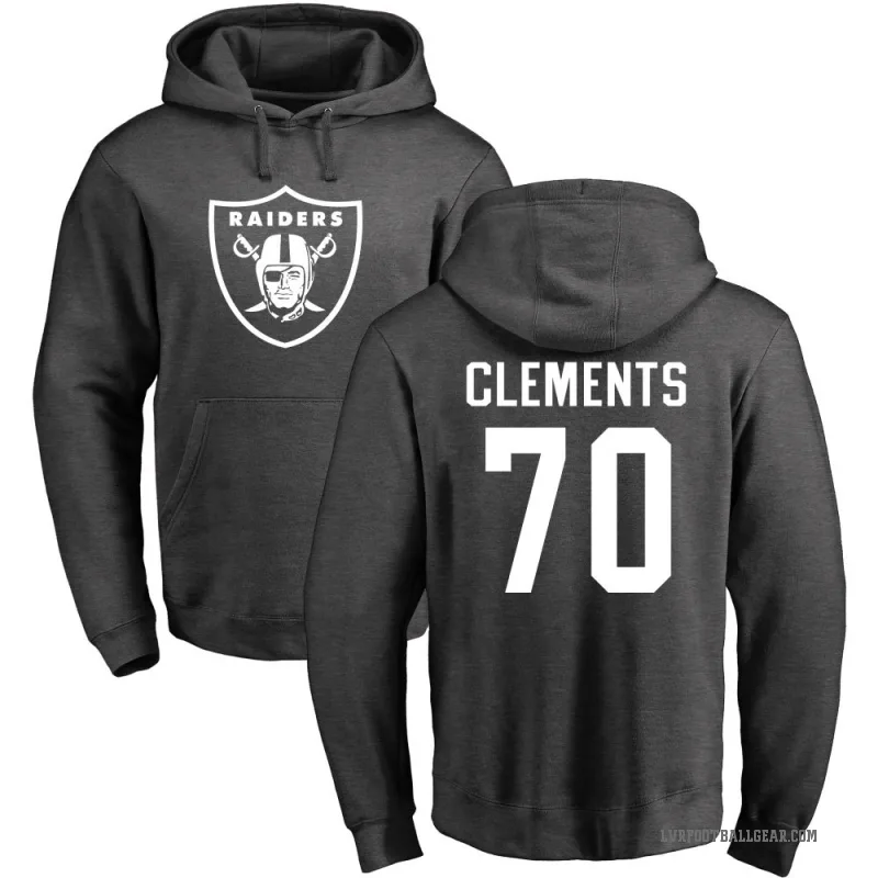 Parker Clements Youth Las Vegas Raiders Pro Line by Branded Ash One Color Pullover Hoodie
