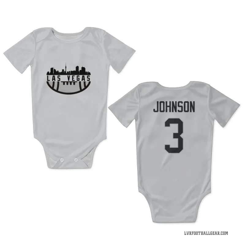 Taron Johnson  White Las Vegas Raiders  Newborn & Infant Bodysuit
