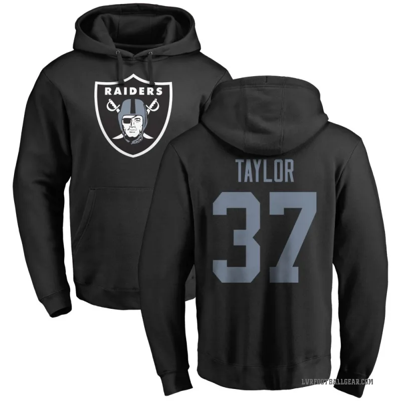 Trey Taylor Men's Black Las Vegas Raiders Pro Line Logo Pullover Hoodie
