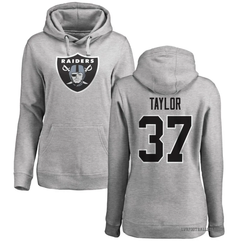 Trey Taylor Women's Las Vegas Raiders Pro Line Ash Logo Pullover Hoodie