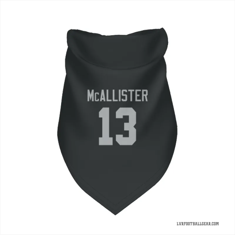 Tyreik McAllister  Black Las Vegas Raiders  Cat & Dog Pet Bandana
