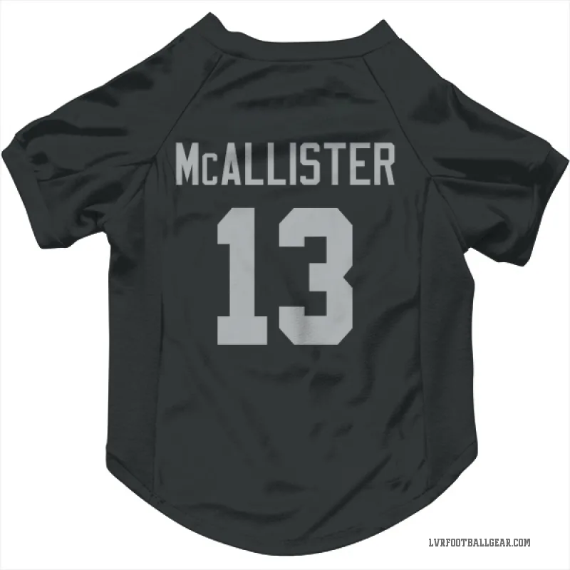 Tyreik McAllister  Black Las Vegas Raiders  Cat & Dog Pet Jersey