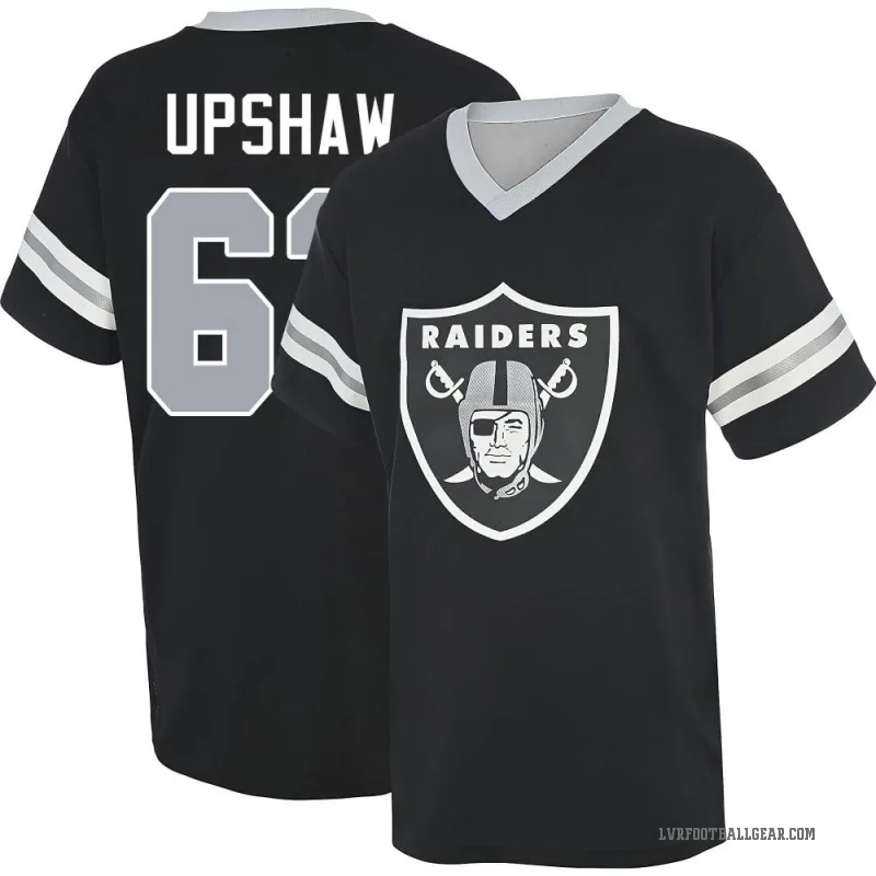 Wilson Gene Upshaw Men's Black Las Vegas Raiders Game Day V-Neck T-Shirt