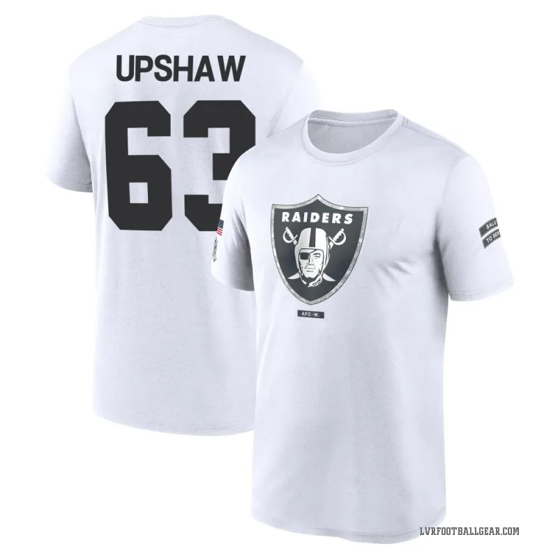 Wilson Gene Upshaw Men's White Las Vegas Raiders 2024 Salute to Service Performance T-Shirt