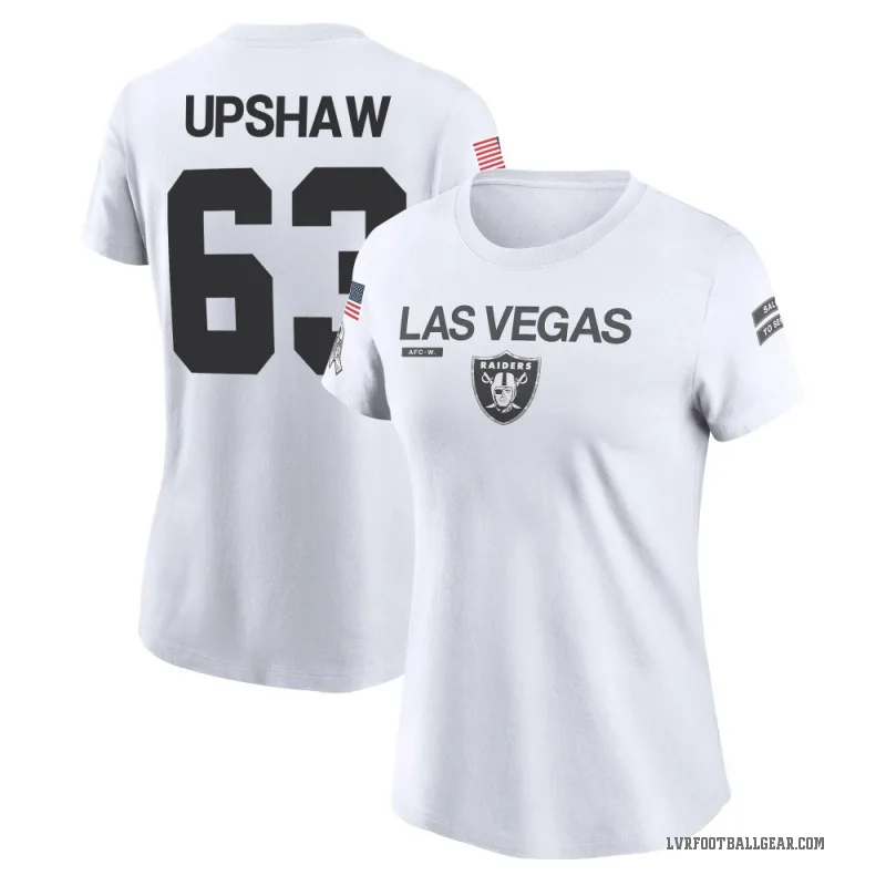 Wilson Gene Upshaw Women's White Las Vegas Raiders 2024 Salute to Service Performance T-Shirt