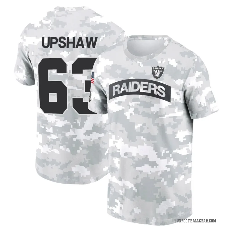 Wilson Gene Upshaw Youth Camo Las Vegas Raiders Arctic 2024 Salute to Service Performance T-Shirt
