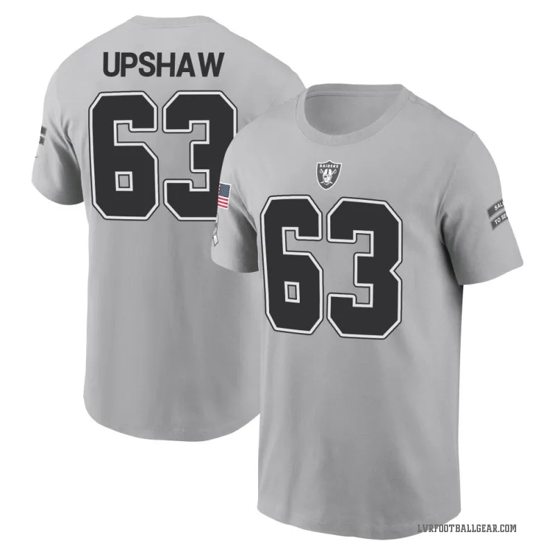Wilson Gene Upshaw Youth Gray Las Vegas Raiders 2024 Salute to Service T-Shirt