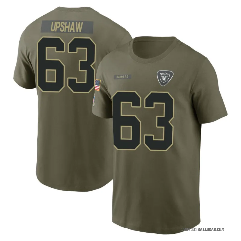 Wilson Gene Upshaw Youth Olive Las Vegas Raiders 2025 Salute to Service T-Shirt