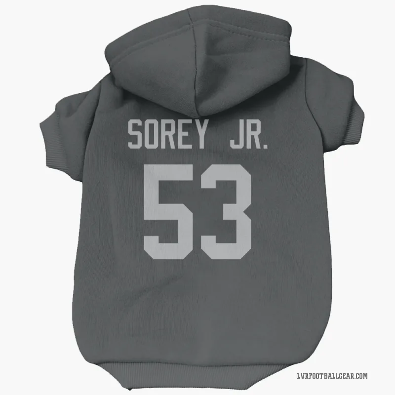 Xavian Sorey Jr.  Black Las Vegas Raiders  Cat & Dog Pet Hoodie