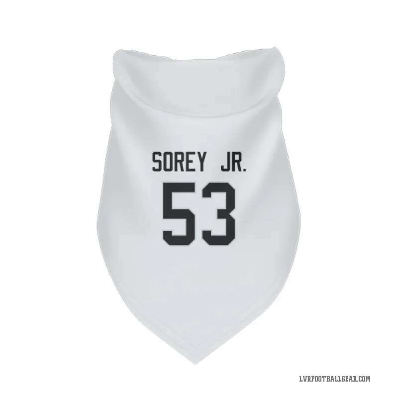Xavian Sorey Jr.  White Las Vegas Raiders  Cat & Dog Pet Bandana