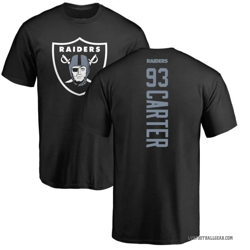 Zach Carter Men's Black Las Vegas Raiders Backer T-Shirt -