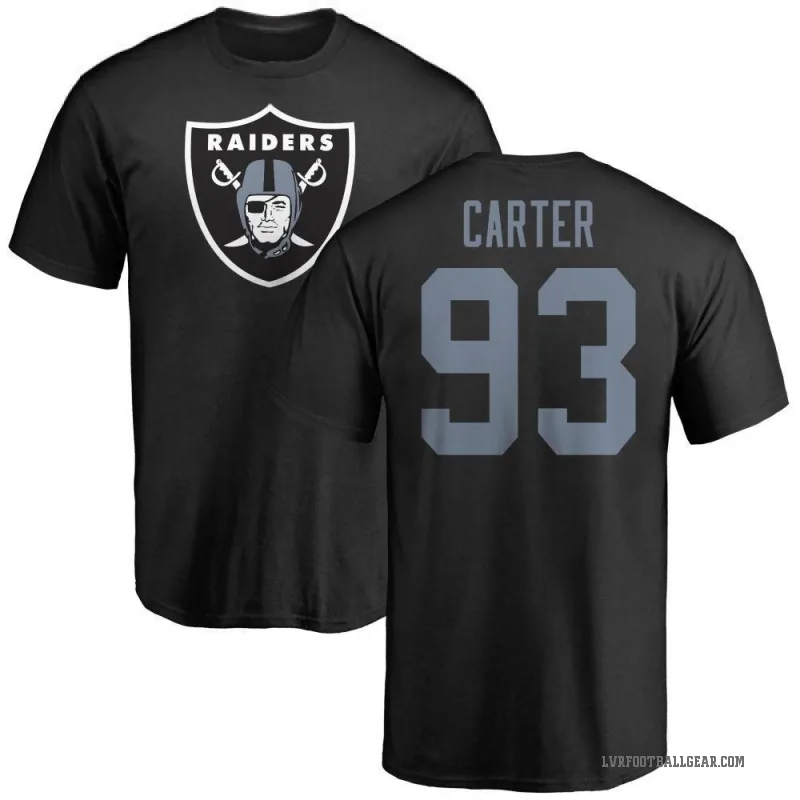 Zach Carter Youth Black Las Vegas Raiders Logo T-Shirt -