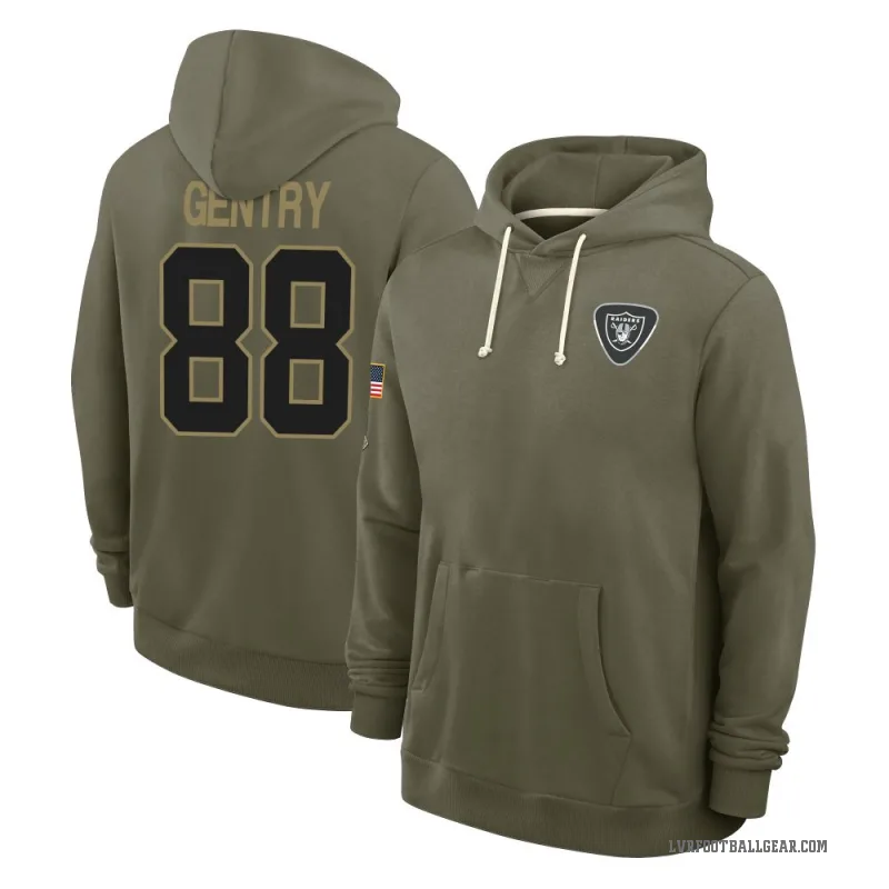 Zach Gentry Youth Olive Las Vegas Raiders 2025 Salute to Service Hoodie